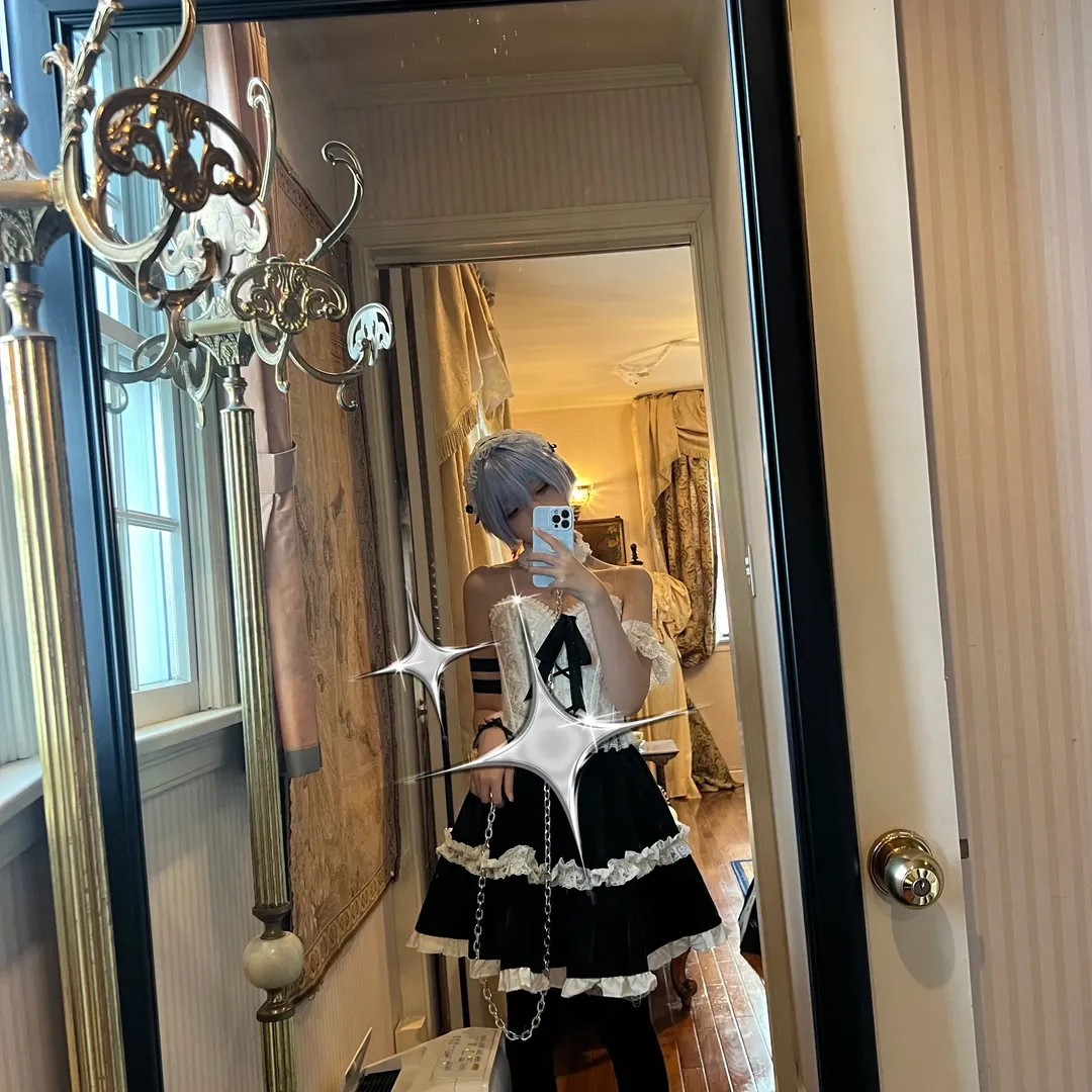 二次元, 綾波レイコスプレ, 新世紀エヴァンゲリオン, 黒ストッキング, 手作りコスプレ衣装