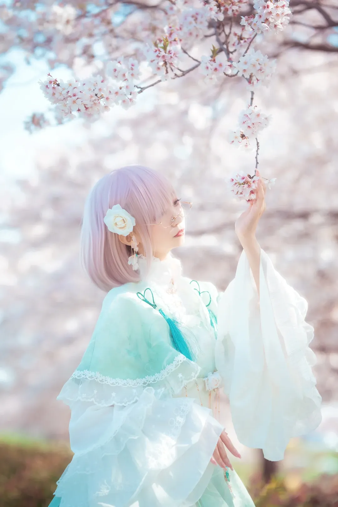 コスプレ, Fate/Grand Order, 白ストッキング, マシュ・キリエライトのコスプレ, FGO 4周年 - 6枚目