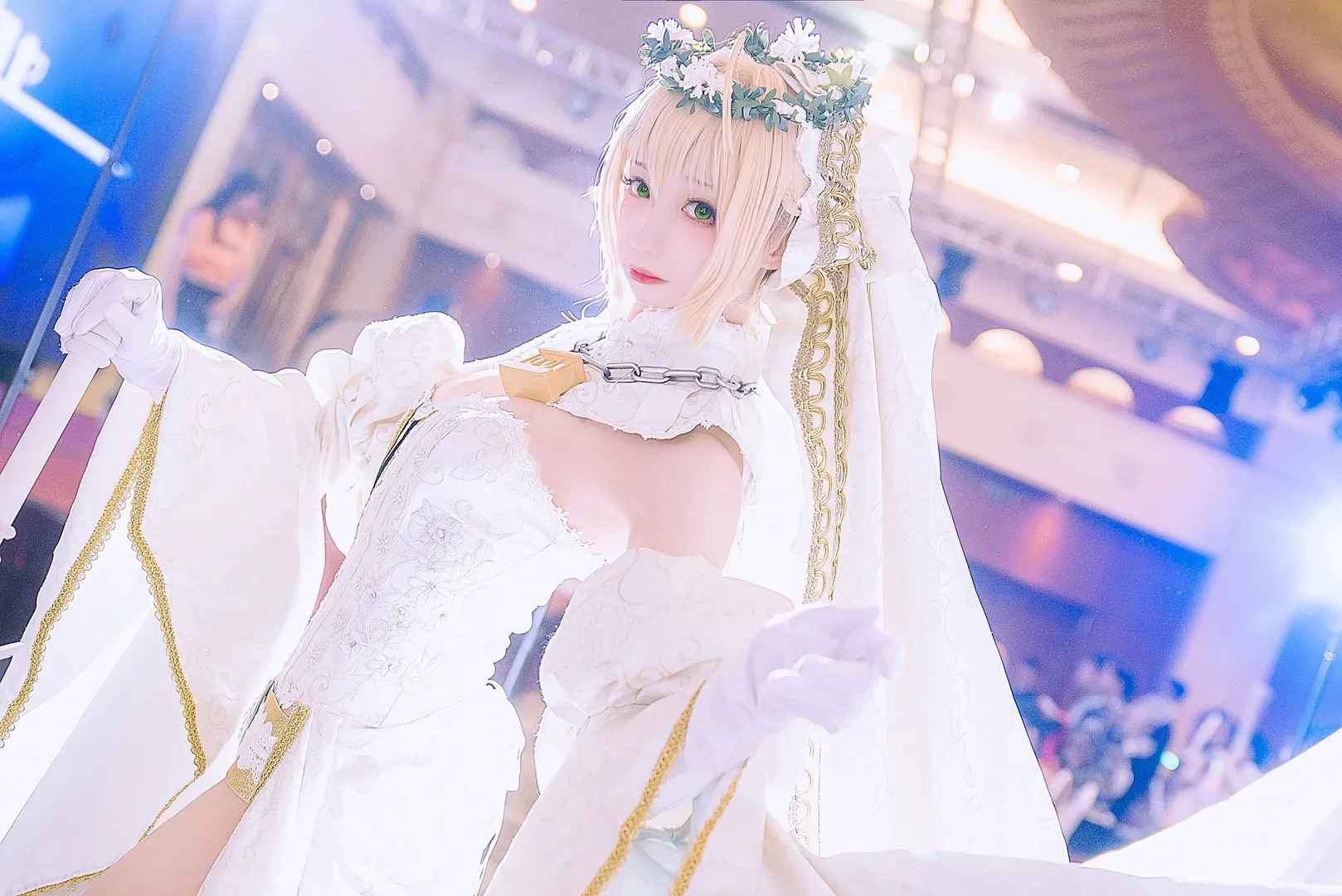 漫展, 花嫁, FGO, 白丝, 尼禄克劳狄乌斯cos - 第3张
