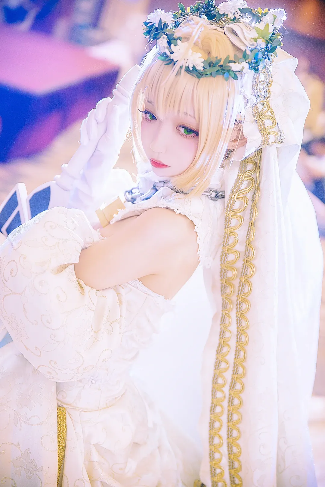 漫展, 花嫁, FGO, 白丝, 尼禄克劳狄乌斯cos - 第5张
