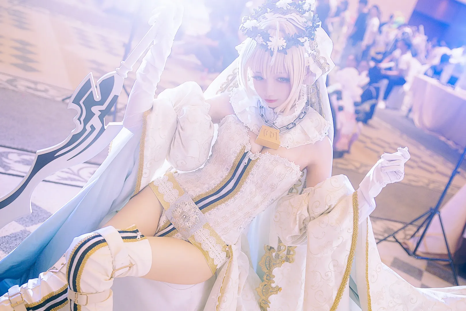 漫展, 花嫁, FGO, 白丝, 尼禄克劳狄乌斯cos - 第7张