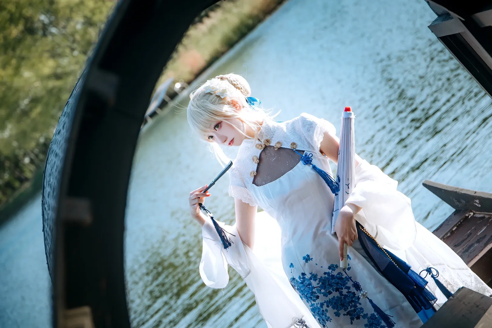 Fate/Grand Order, 阿尔托莉雅cos, 旗袍, FGO, 黑丝