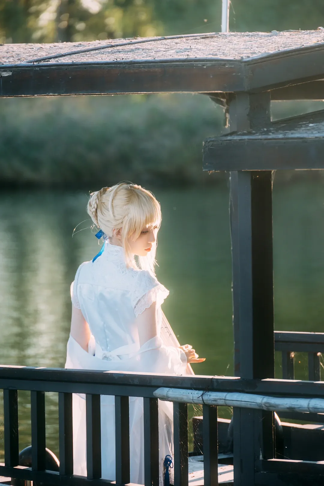 Fate/Grand Order, アルトリア コスプレ, チャイナドレス, Fate/Grand Order, 黒ストッキング - 5枚目