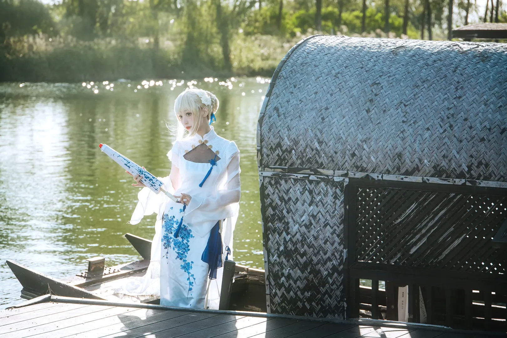 Fate/Grand Order, アルトリア コスプレ, チャイナドレス, Fate/Grand Order, 黒ストッキング - 9枚目