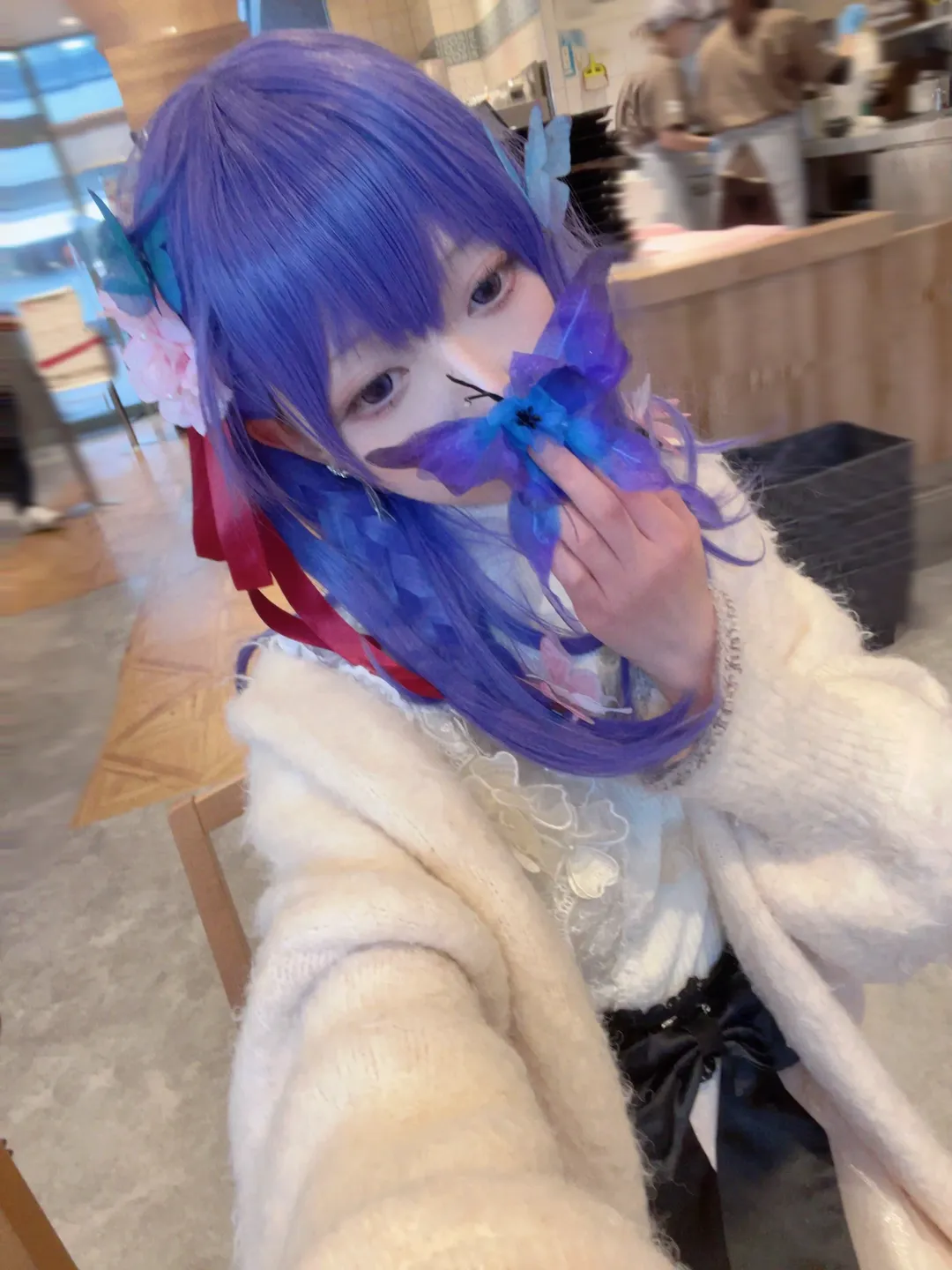 户外摄影, Fate/stay night, 间桐樱cos, 雨天氛围, 透明雨伞 - 第5张