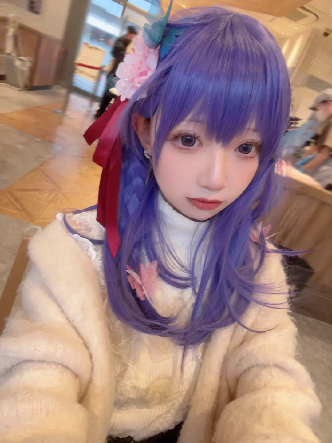 户外摄影, Fate/stay night, 间桐樱cos, 雨天氛围, 透明雨伞