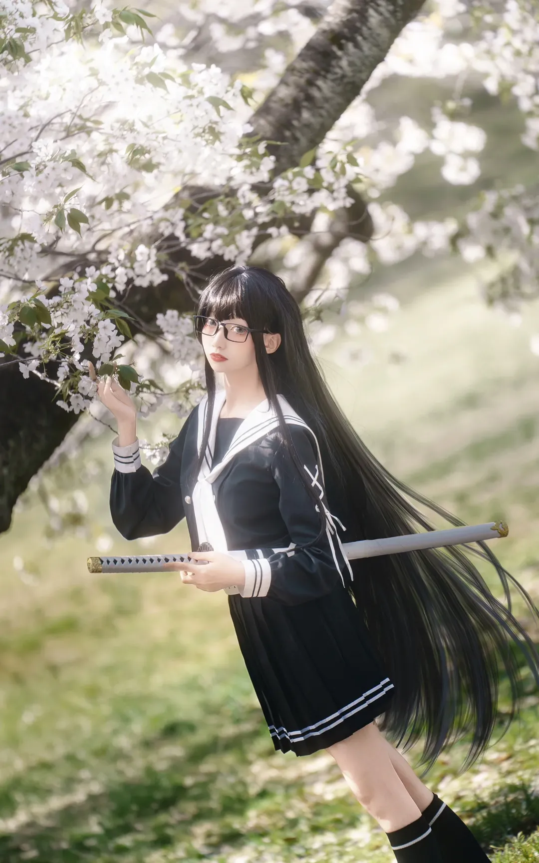 樱花, FGO, 水手服, 黑丝, 黑姬cos
