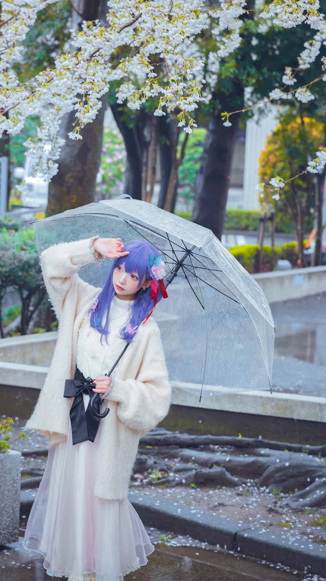 Fateシリーズ, 間桐桜 コスプレ, コスプレ撮影, 桜の季節の写真, 雨の日の雰囲気 - 12枚目