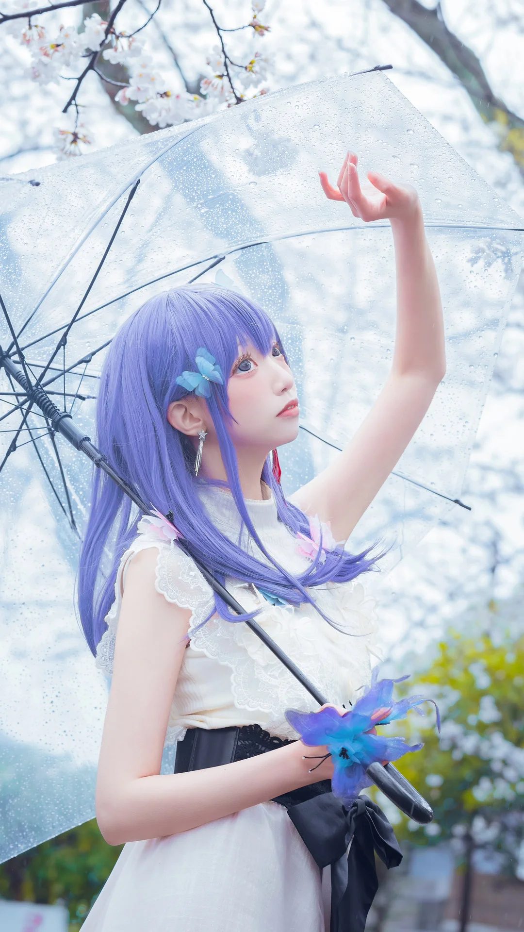 Fateシリーズ, 間桐桜 コスプレ, コスプレ撮影, 桜の季節の写真, 雨の日の雰囲気 - 6枚目
