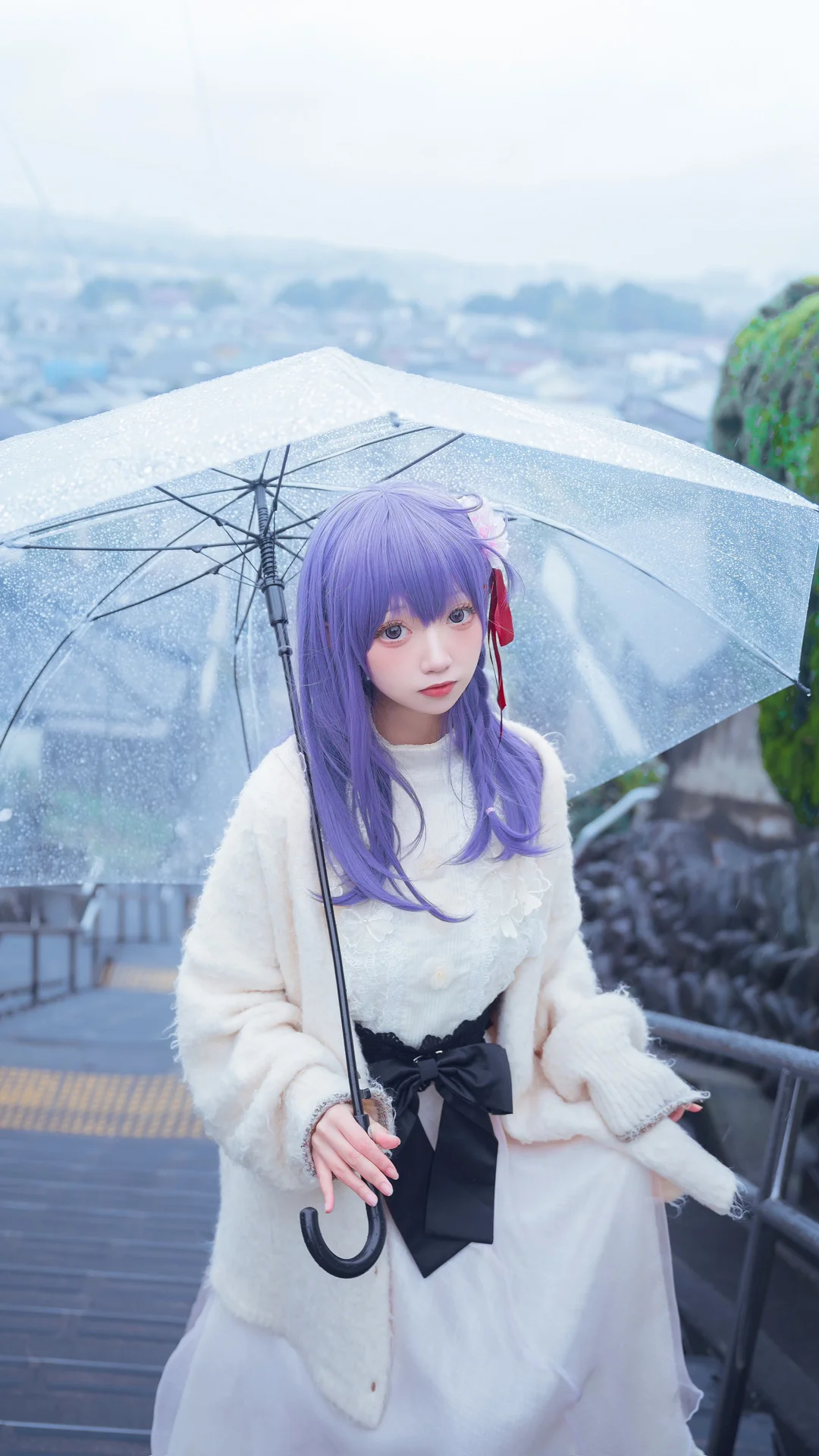 Fateシリーズ, 間桐桜 コスプレ, コスプレ撮影, 桜の季節の写真, 雨の日の雰囲気 - 9枚目