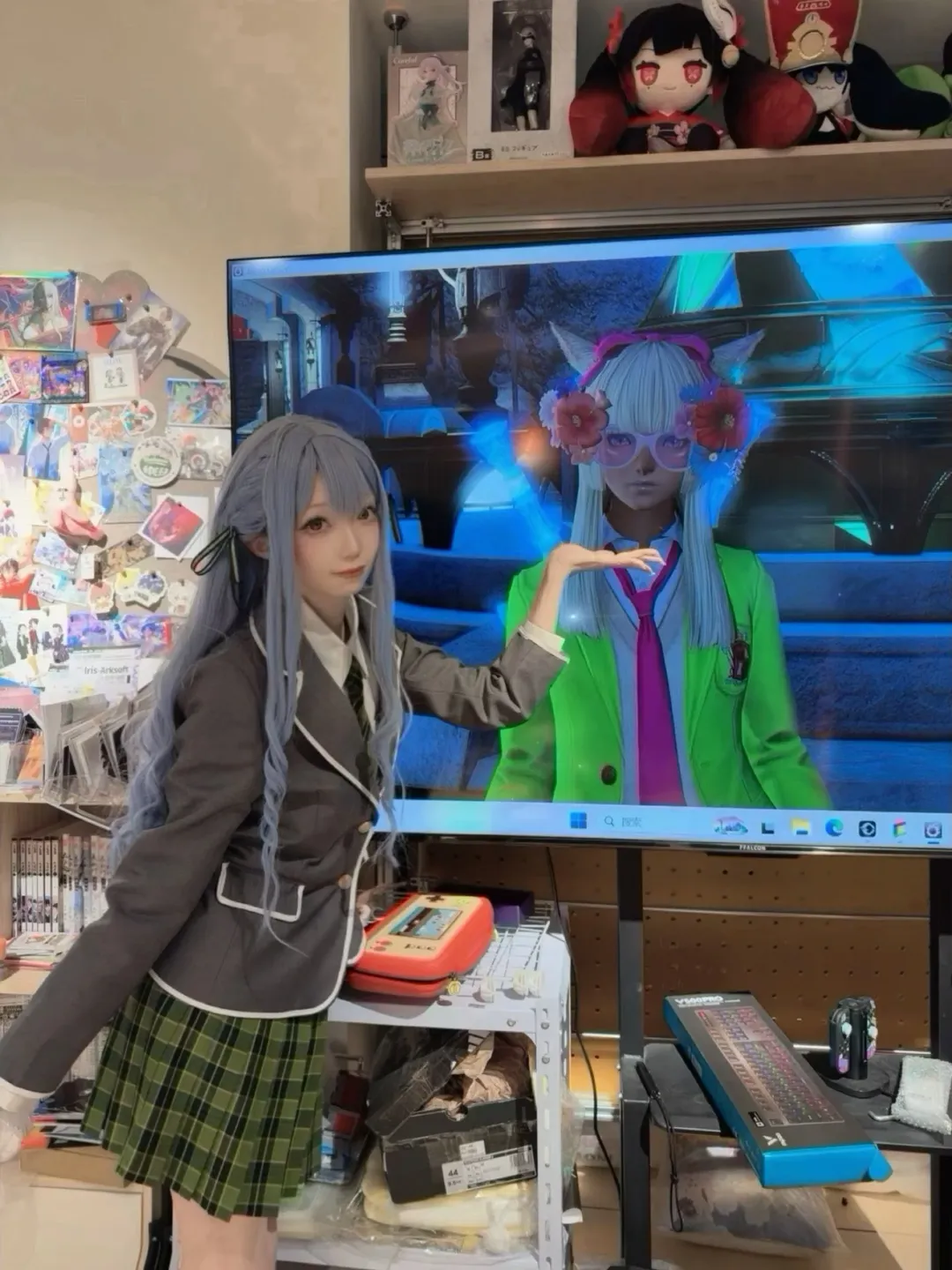 豊川祥子 コスプレ, コスプレ日常, ファイナルファンタジーXIV, 黒ニーハイソックス, 同人カフェ - 1枚目