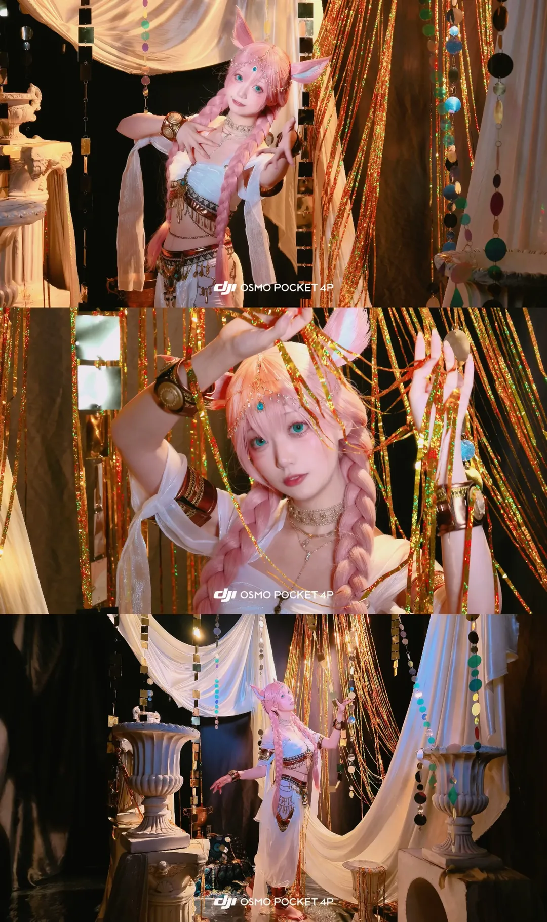 异域风情, 猫娘cos, 棚拍分享, 最终幻想14, 大疆Pocket4P - 第1张