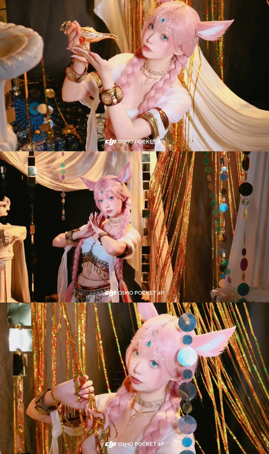 异域风情, 猫娘cos, 棚拍分享, 最终幻想14, 大疆Pocket4P - 第3张