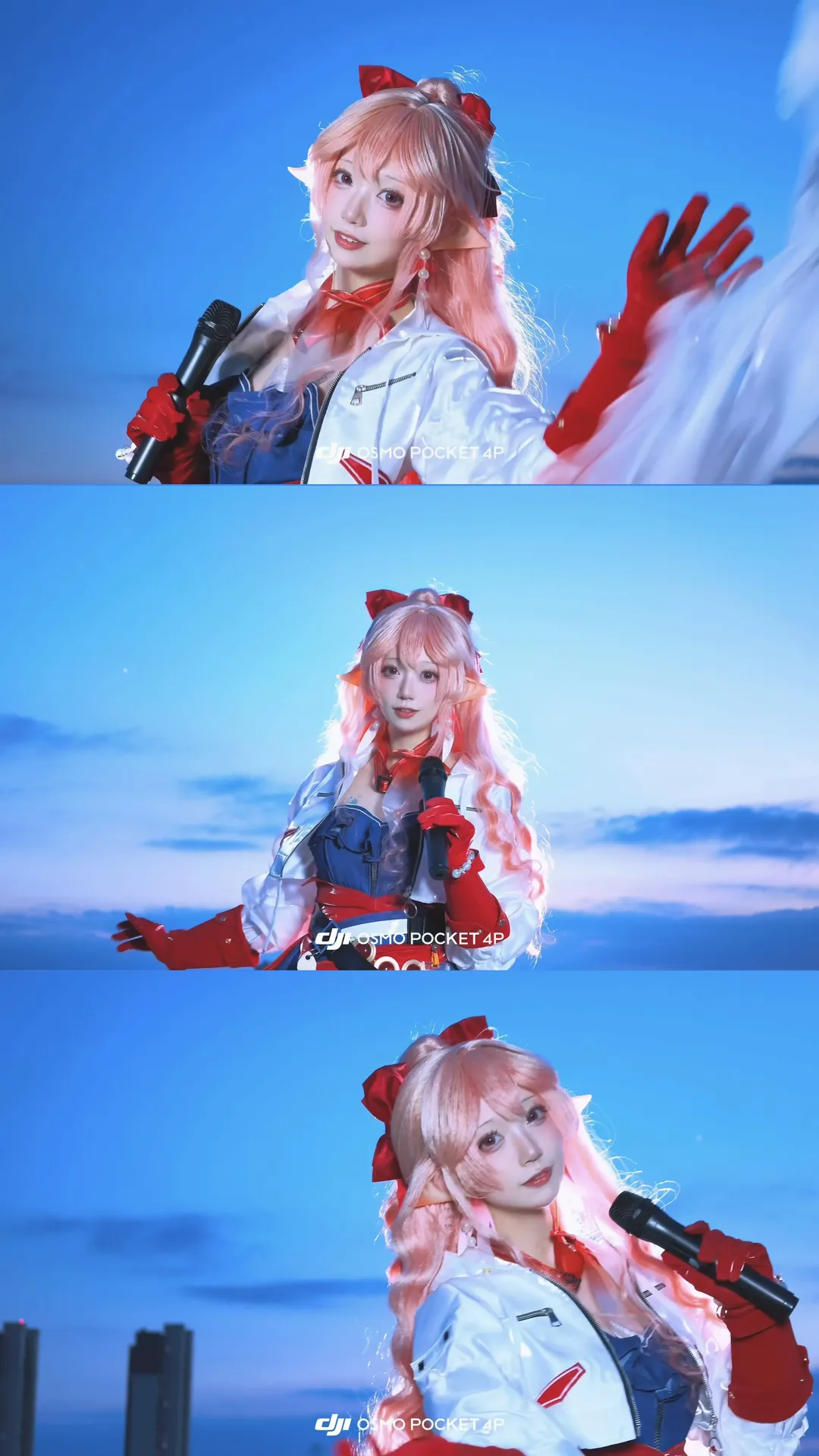 明日方舟, 蓝调时刻, cosplay摄影, 羽生萌萌香cos, 大疆Pocket4P - 第1张
