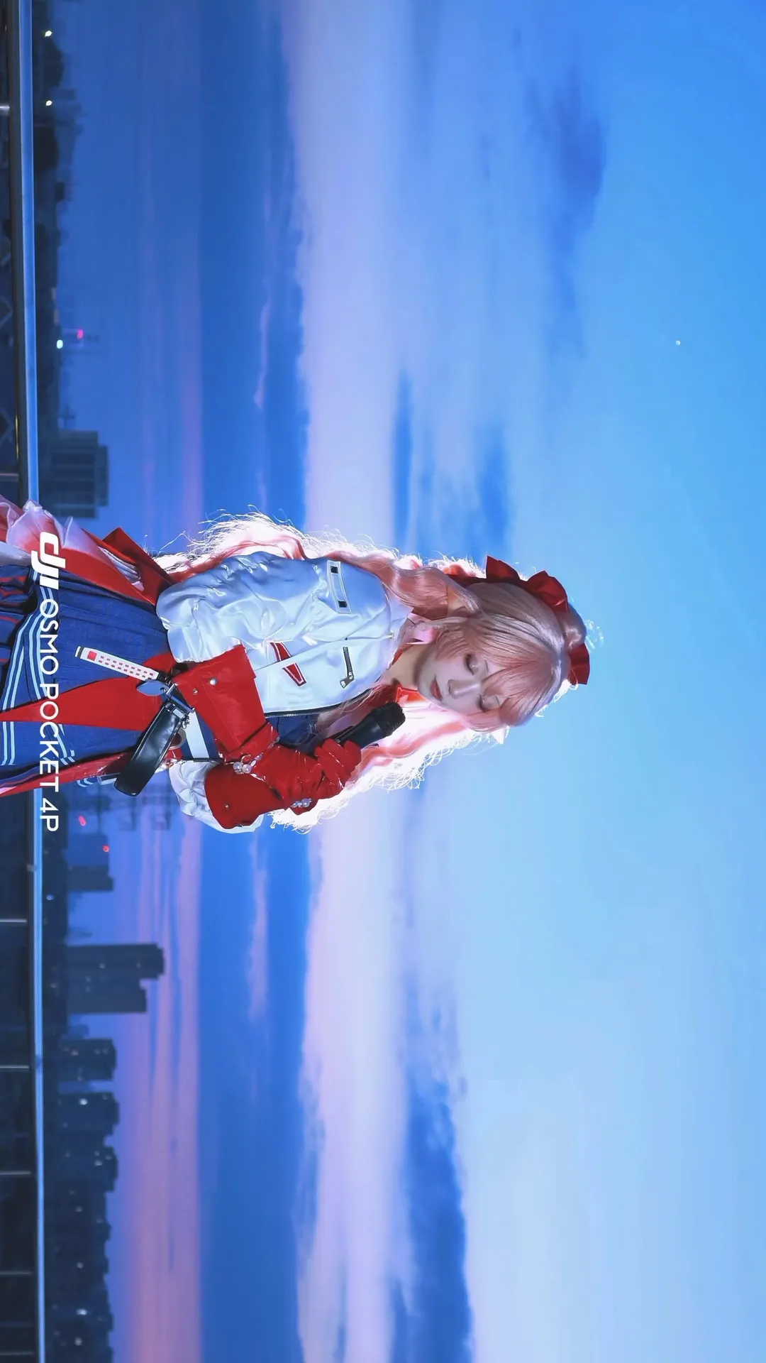 明日方舟, 蓝调时刻, cosplay摄影, 羽生萌萌香cos, 大疆Pocket4P - 第2张