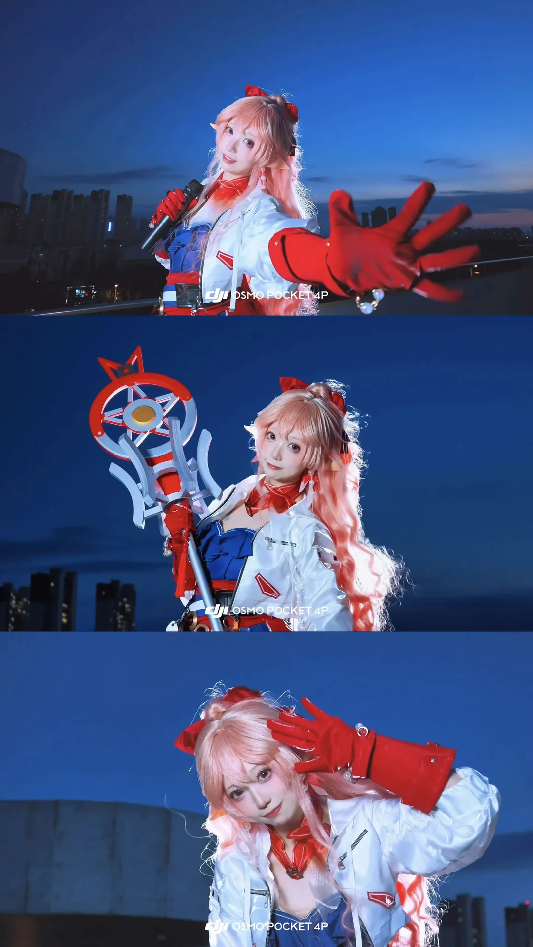 明日方舟, 蓝调时刻, cosplay摄影, 羽生萌萌香cos, 大疆Pocket4P - 第5张