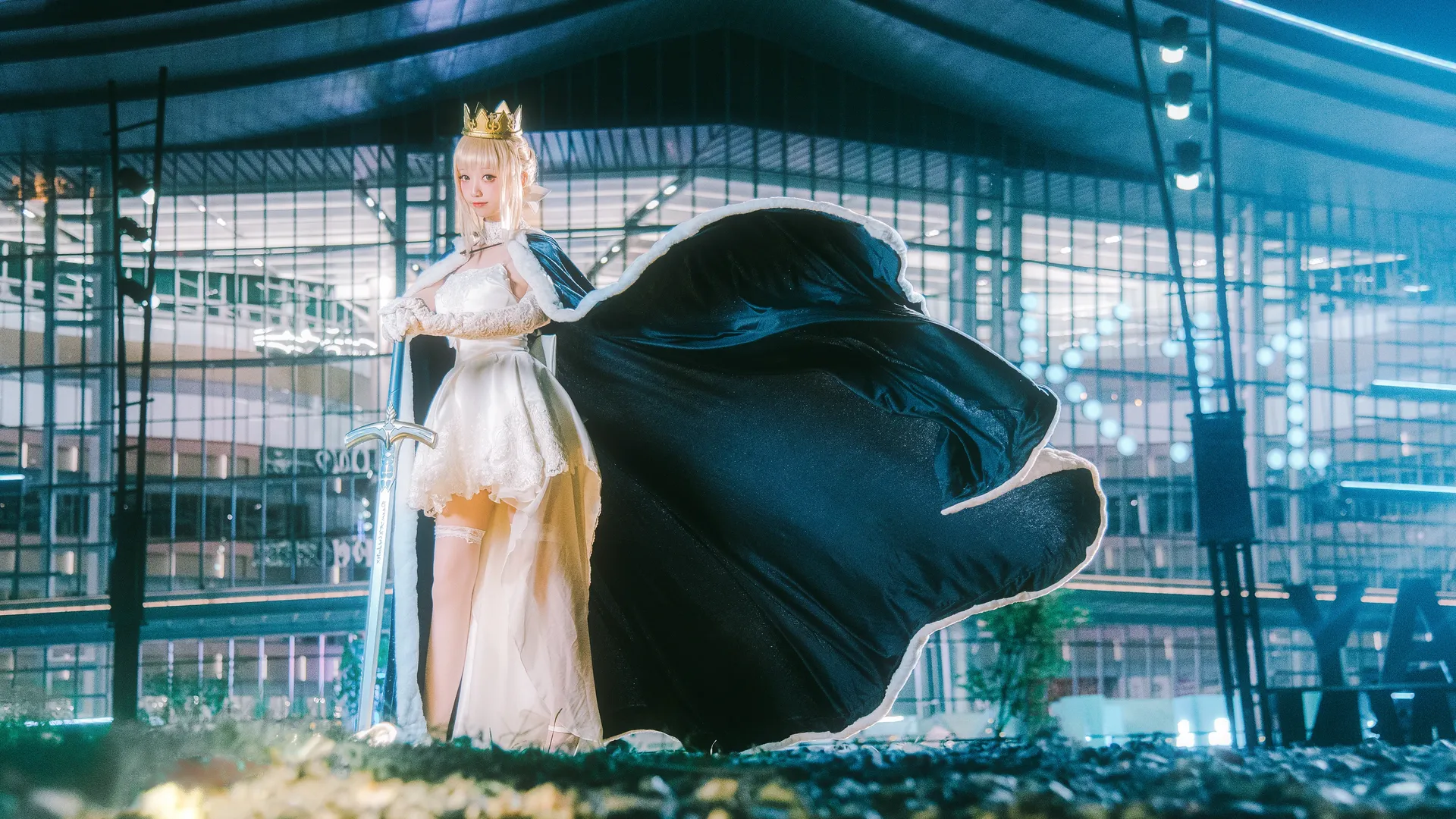 cosplay, 阿尔托莉雅cos, 摄影后期, fgo, 白丝cos - 第1张