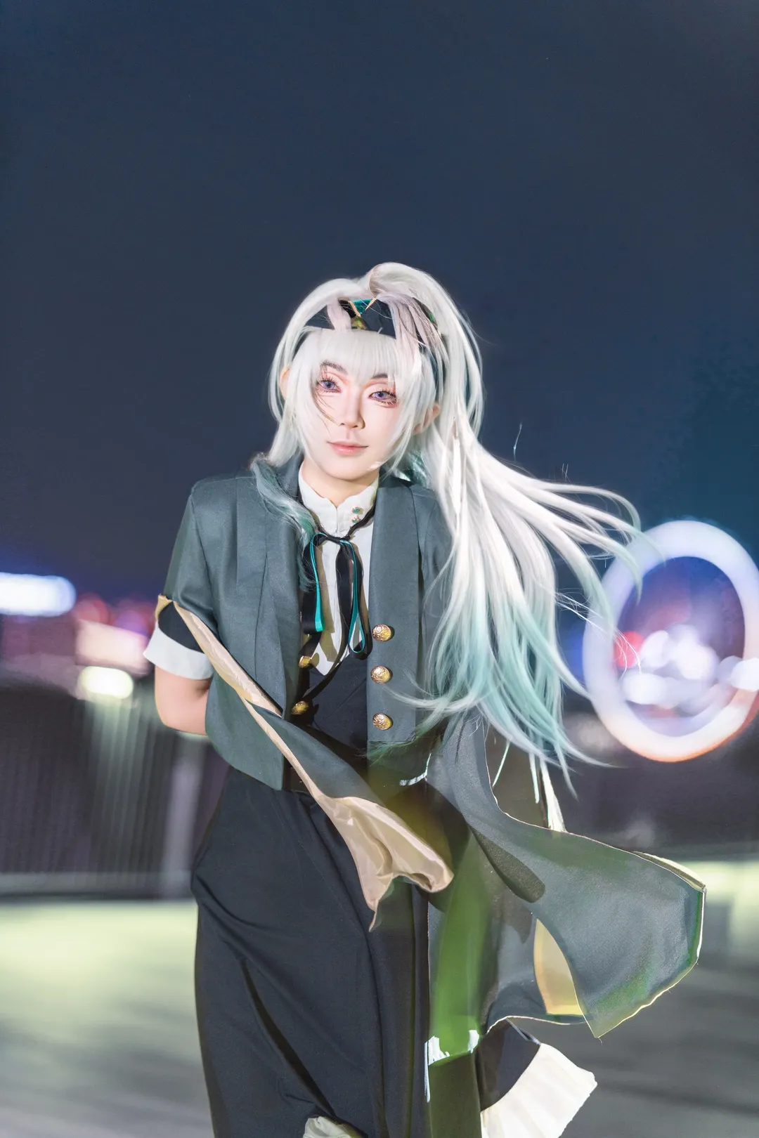cosplay, 崩坏星穹铁道, 流萤cos, 二次元穿搭, 夜景摄影 - 第5张