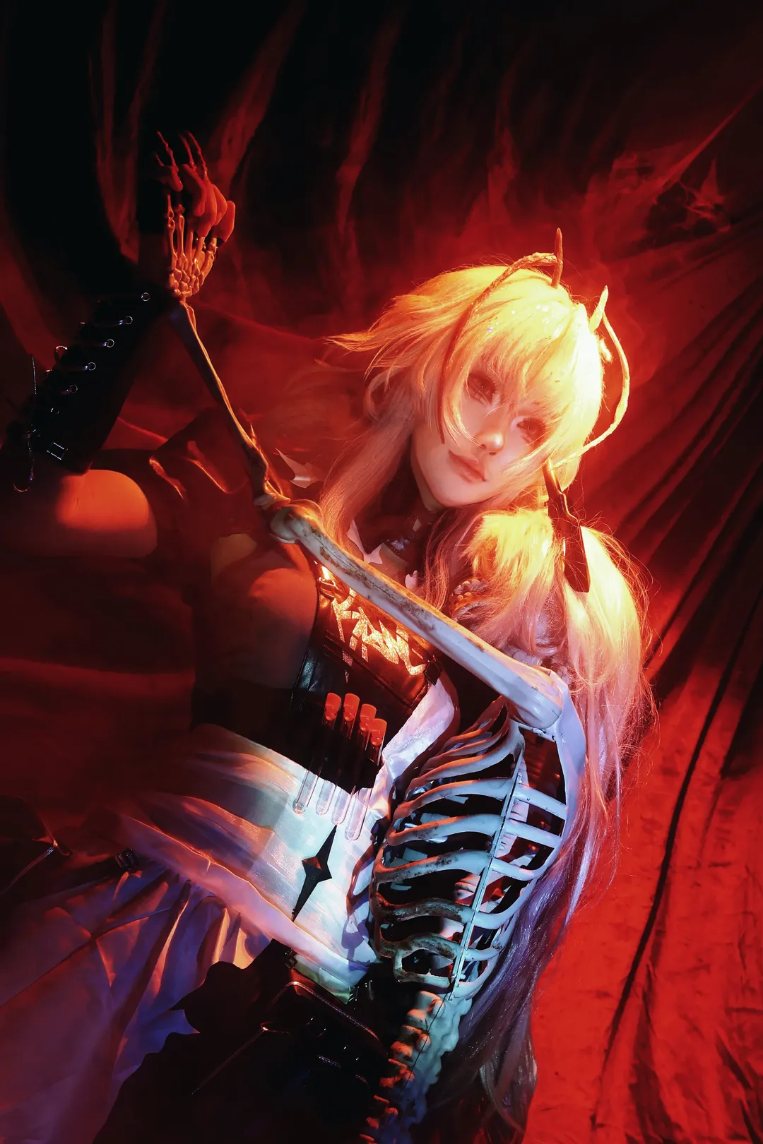 cosplay, 明日方舟, 维什戴尔cos, 黑丝, 暗黑风 - 第1张