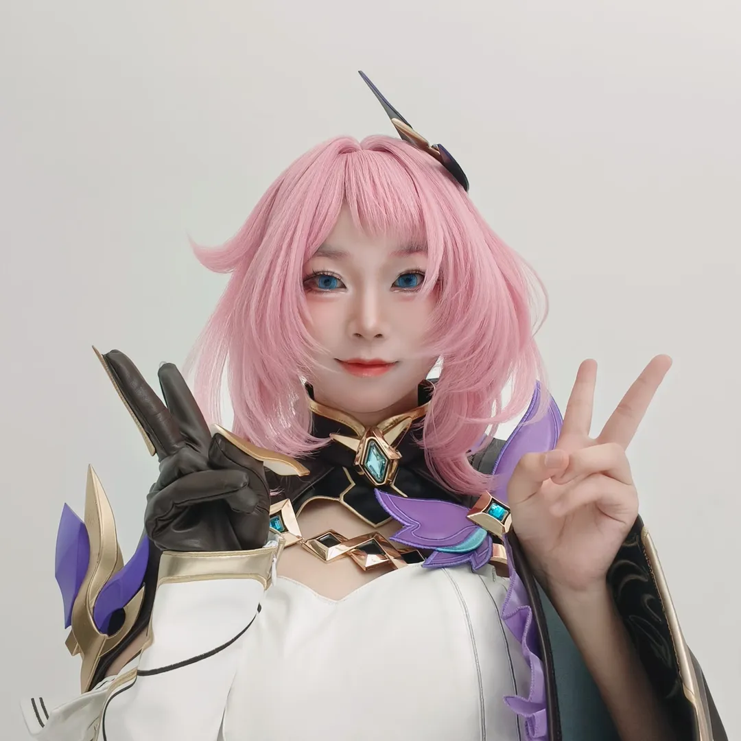 爱莉希雅cos, 崩坏3, 二次元cosplay, 粉发少女, cosplay摄影 - 第7张