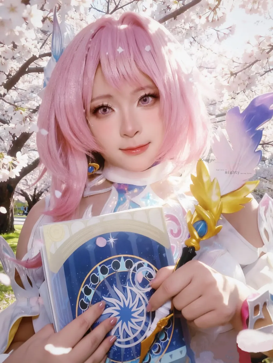 昔涟cos, 崩坏星穹铁道, 二次元cosplay, 樱花氛围感, 崩坏星穹铁道三周年 - 第1张