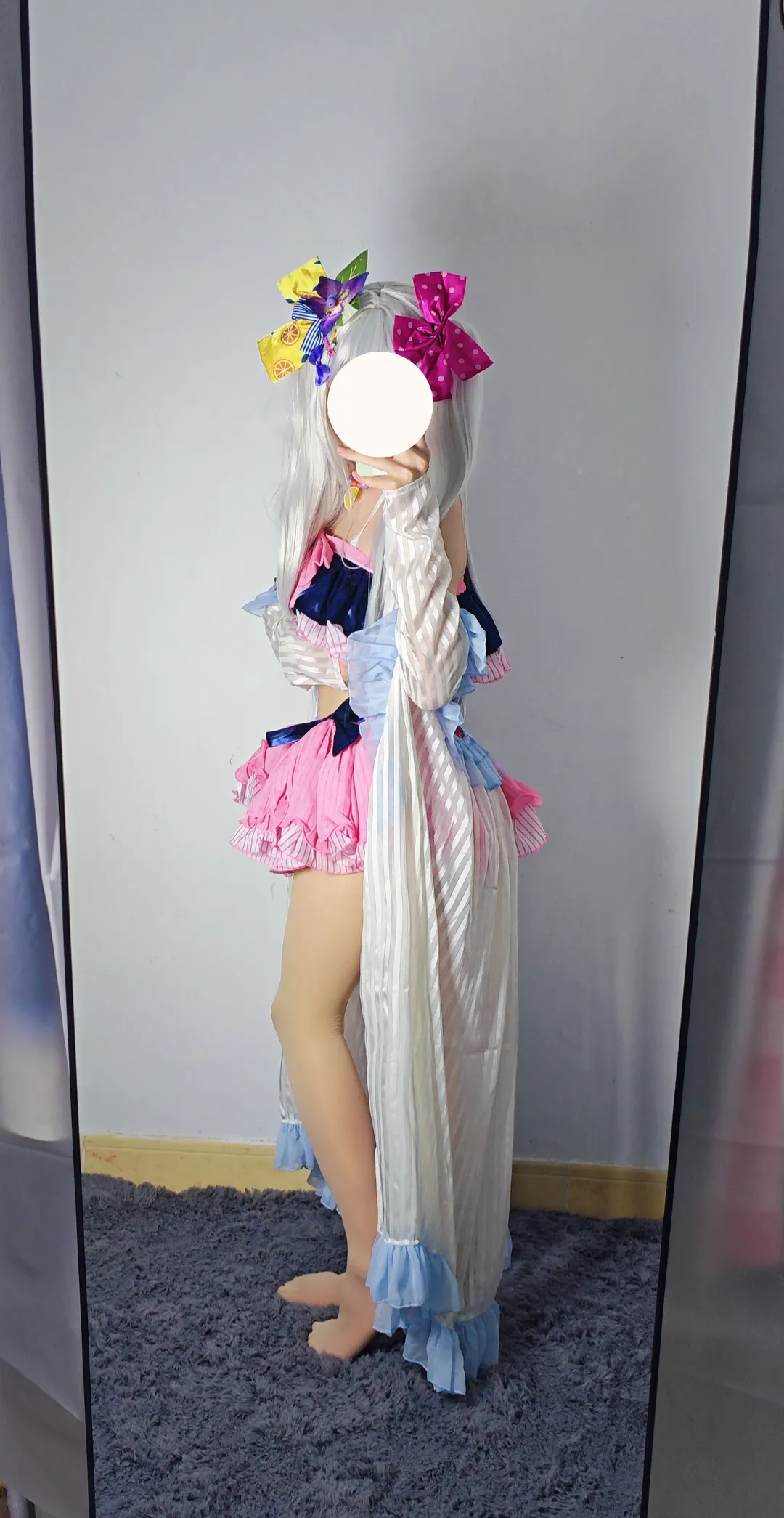 蔚蓝档案, 白洲梓cos, cosplay穿搭, 白丝cosplay, 水梓 - 第1张