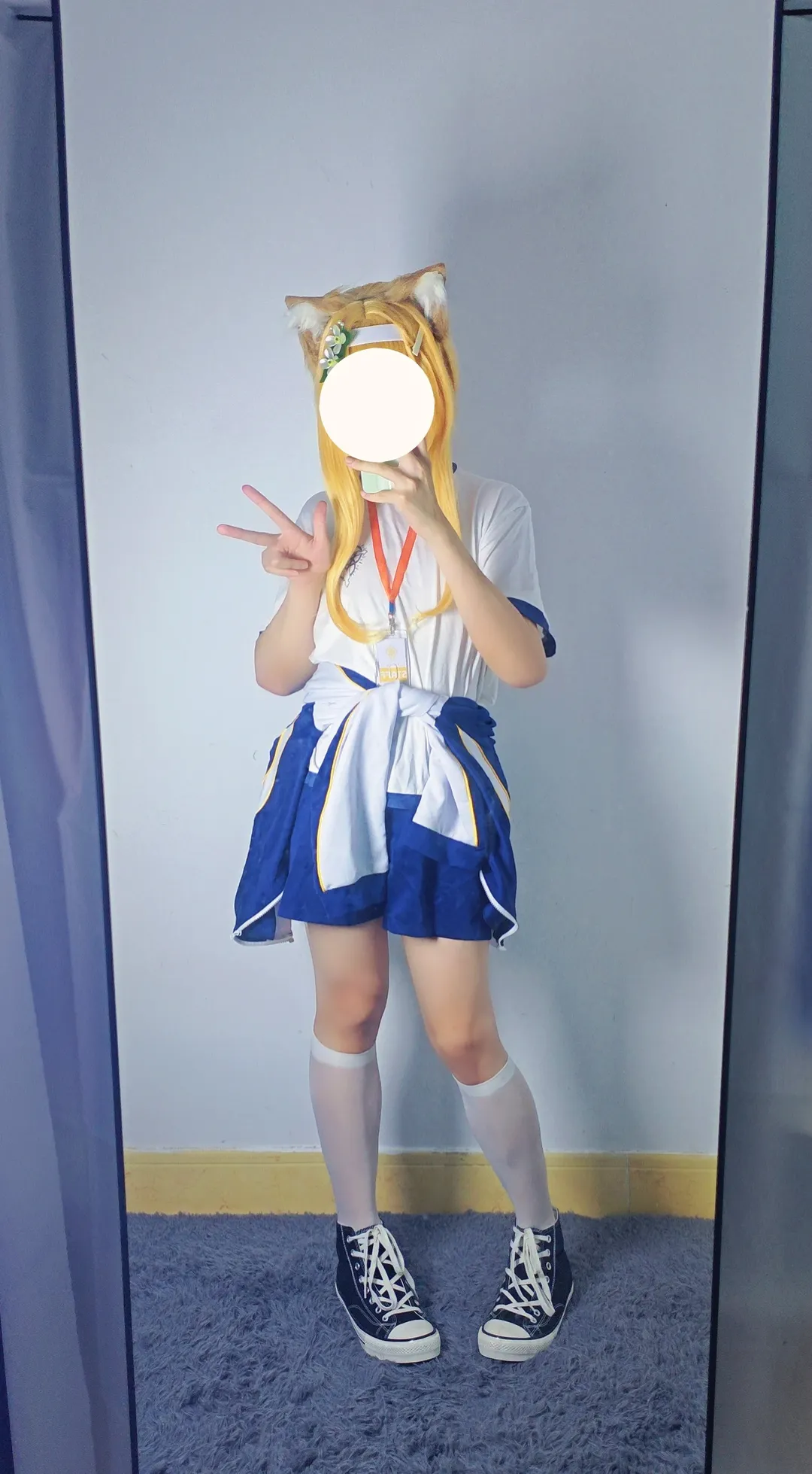 蔚蓝档案, 玛丽cos, cosplay穿搭, 白丝搭配, 居家运动 - 第1张