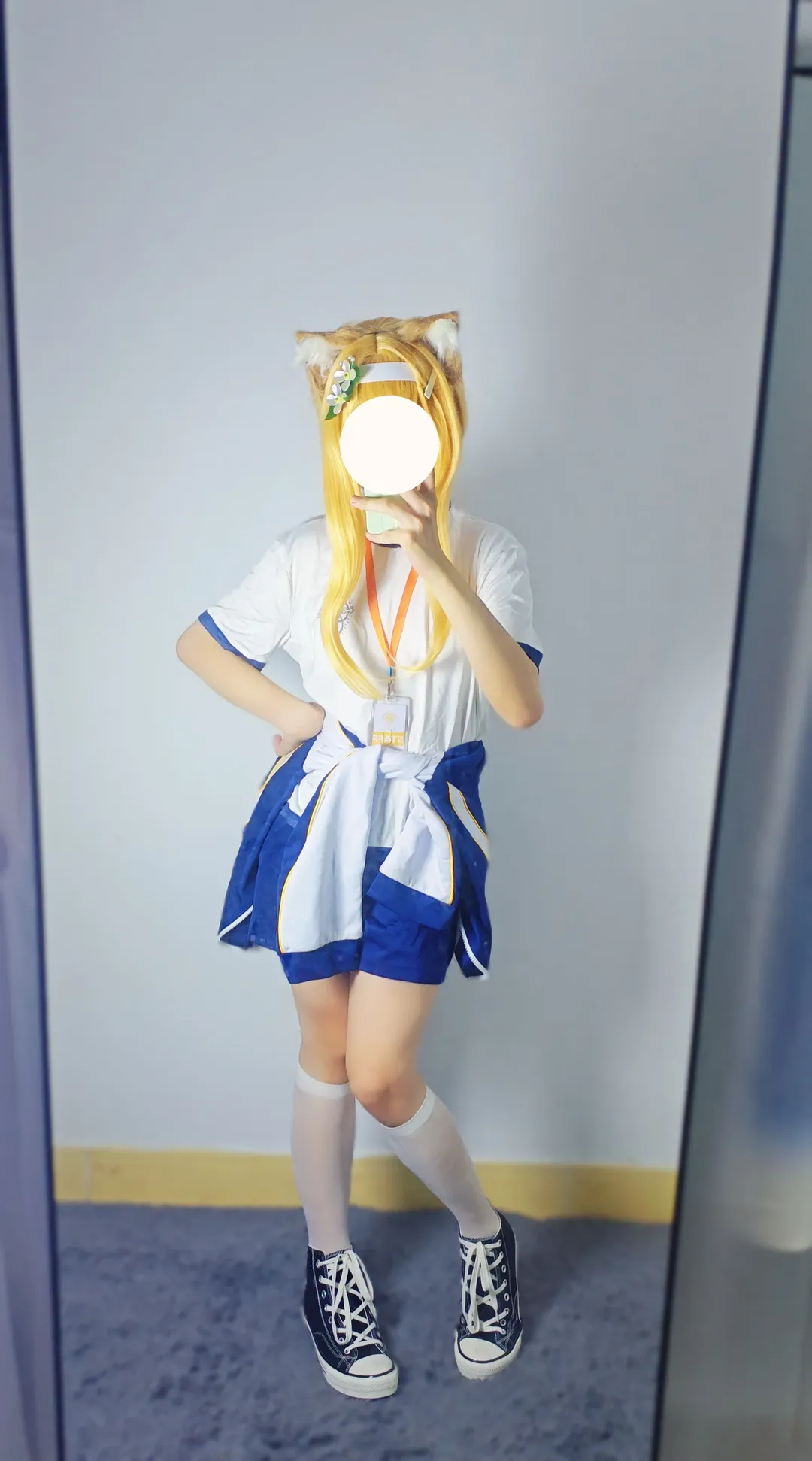 蔚蓝档案, 玛丽cos, cosplay穿搭, 白丝搭配, 居家运动