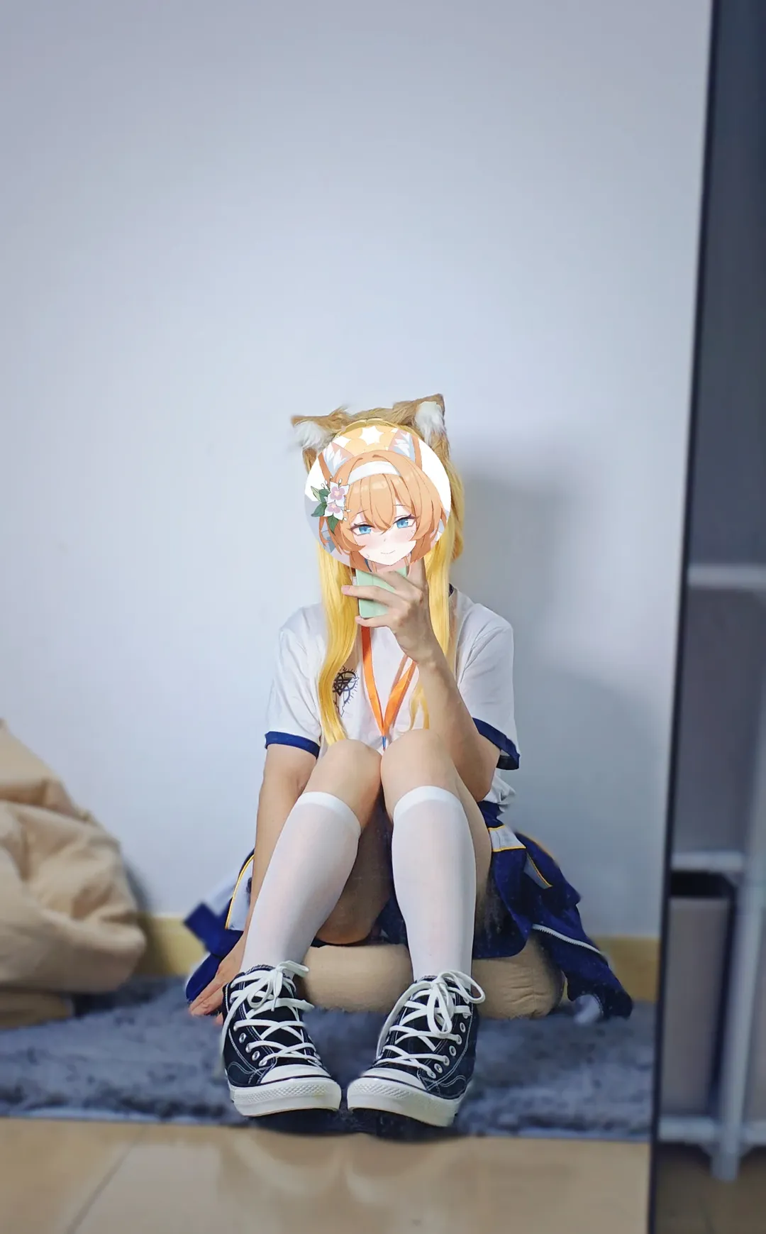 蔚蓝档案, 玛丽cos, cosplay穿搭, 白丝搭配, 居家运动 - 第4张
