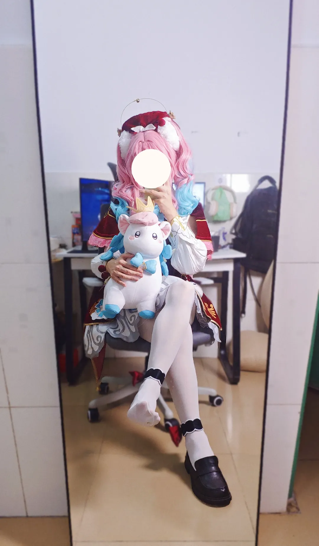 2D, cosplay, Honkai: Star Rail, Hyacinthia cosplay, White stockings - Image 3