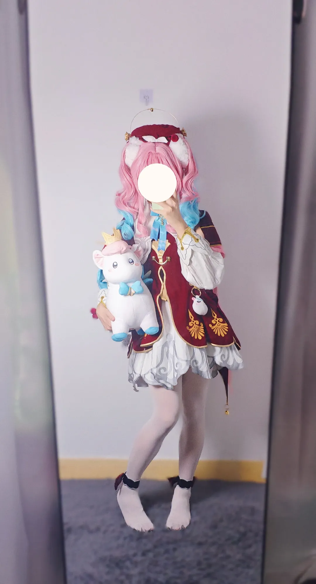 崩坏星穹铁道, 风堇cos, cosplay分享, 白丝穿搭, 圣诞装扮 - 第1张