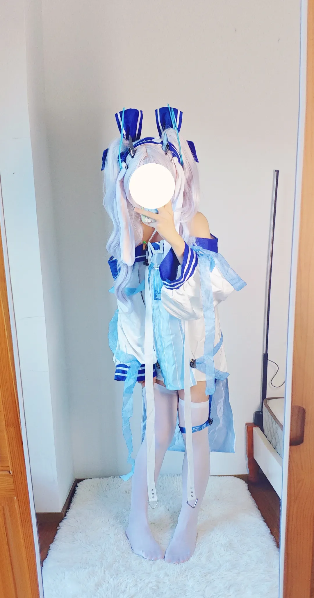 碧藍航線, 拉菲cos, 白絲穿搭, 日常cosplay, 慵懶風cos