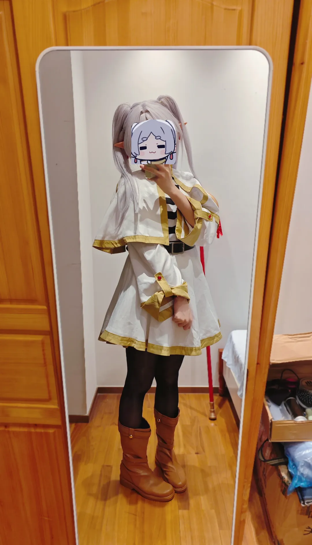 葬送的芙莉莲, 芙莉莲cos, 精灵耳, cosplay日常, 黑丝穿搭 - 第2张