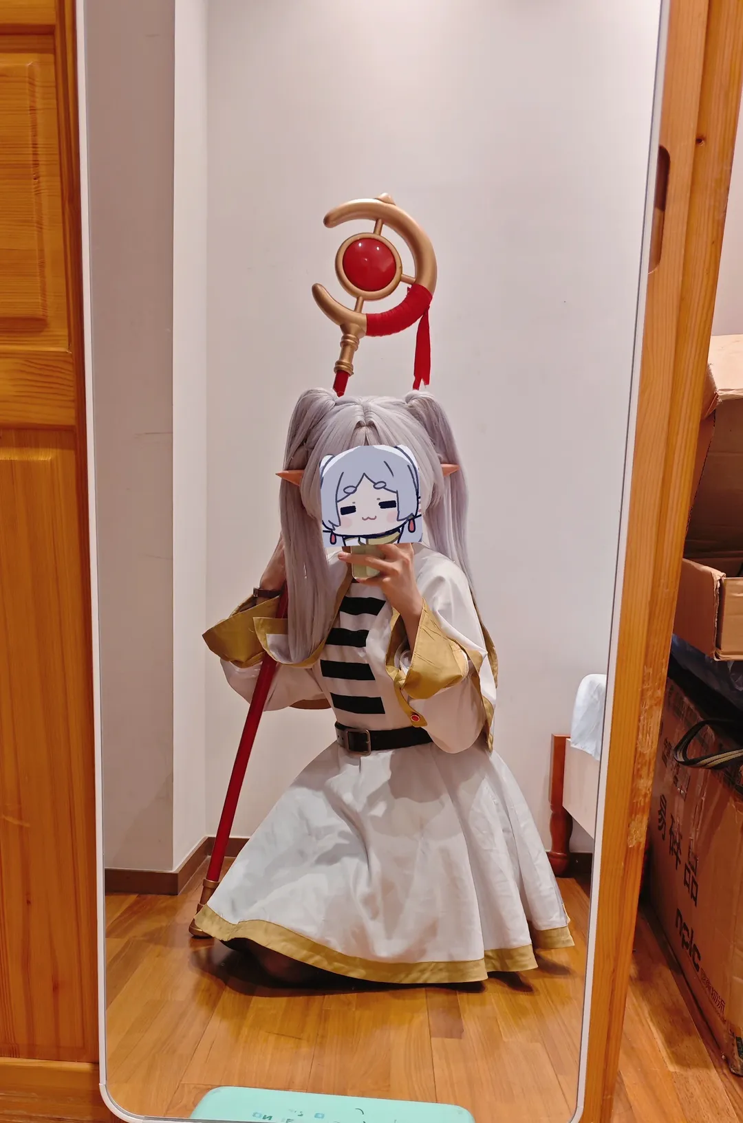 葬送的芙莉莲, 芙莉莲cos, 精灵耳, cosplay日常, 黑丝穿搭 - 第3张