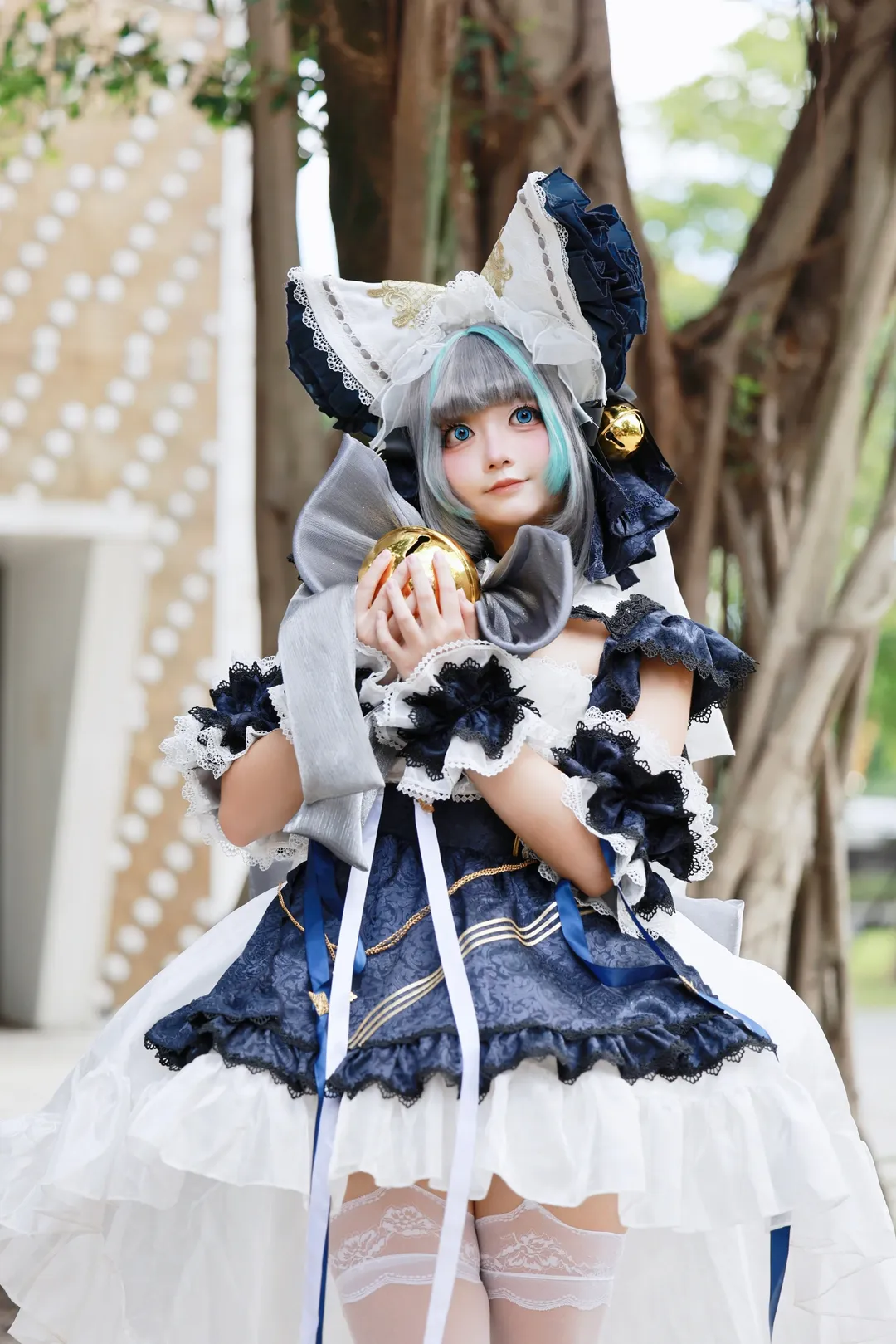 碧蓝航线, 白丝, cosplay穿搭, 二次元场照, 小柴郡cos - 第3张