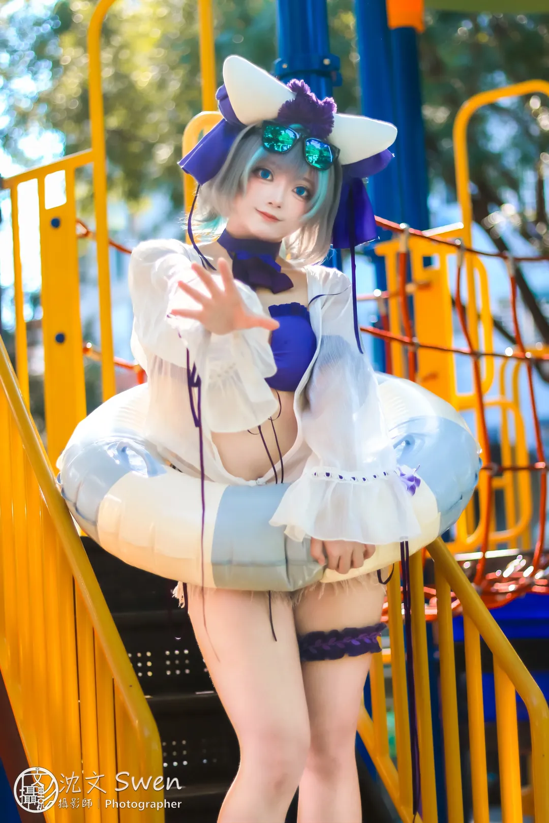 cosplay, 柴郡cos, 碧蓝航线, 场照, 泳装 - 第2张