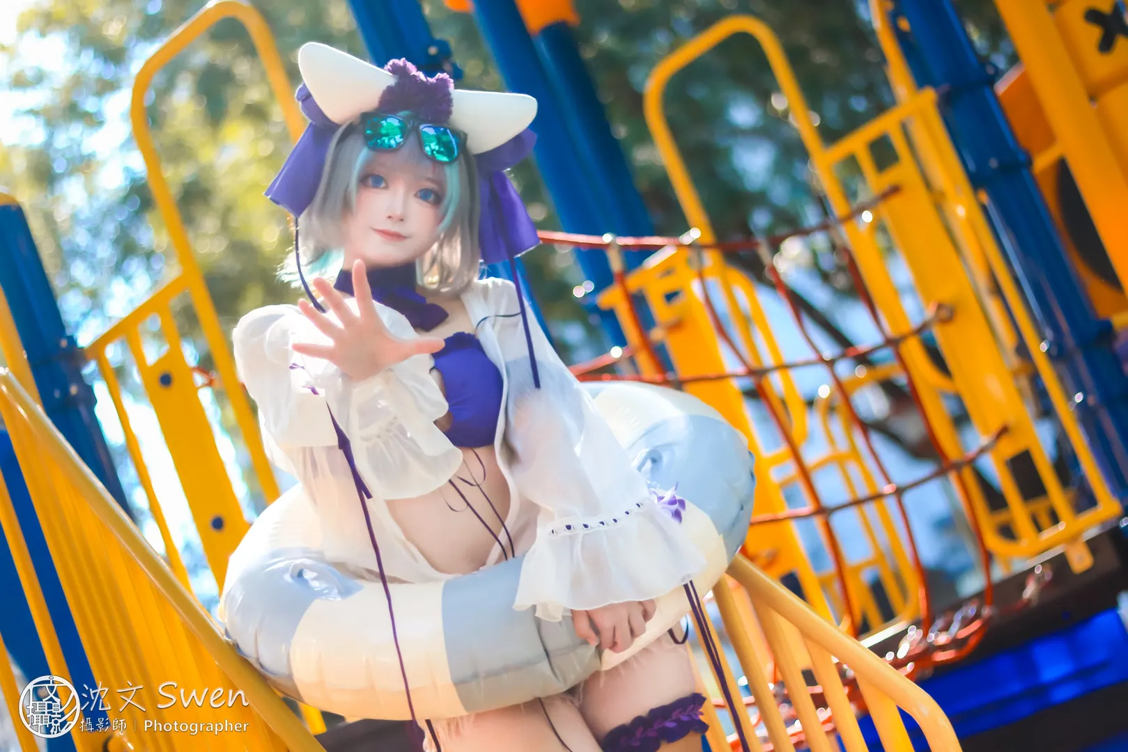 cosplay, 柴郡cos, 碧蓝航线, 场照, 泳装
