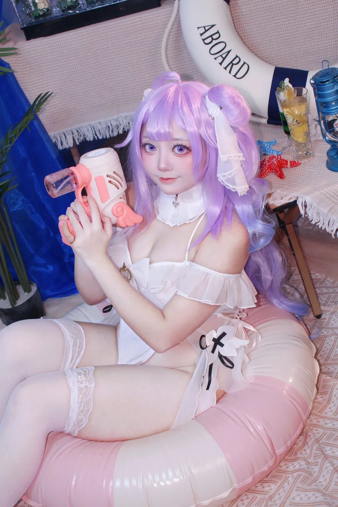 二次元摄影, 碧蓝航线, 泳装cosplay, 夏日写真, 独角兽cos
