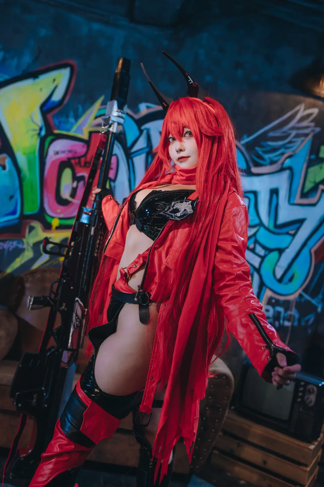 cosplay, 胜利女神：妮姬, 漆皮长靴, 小红帽cos, 硬核妆造 - 第2张