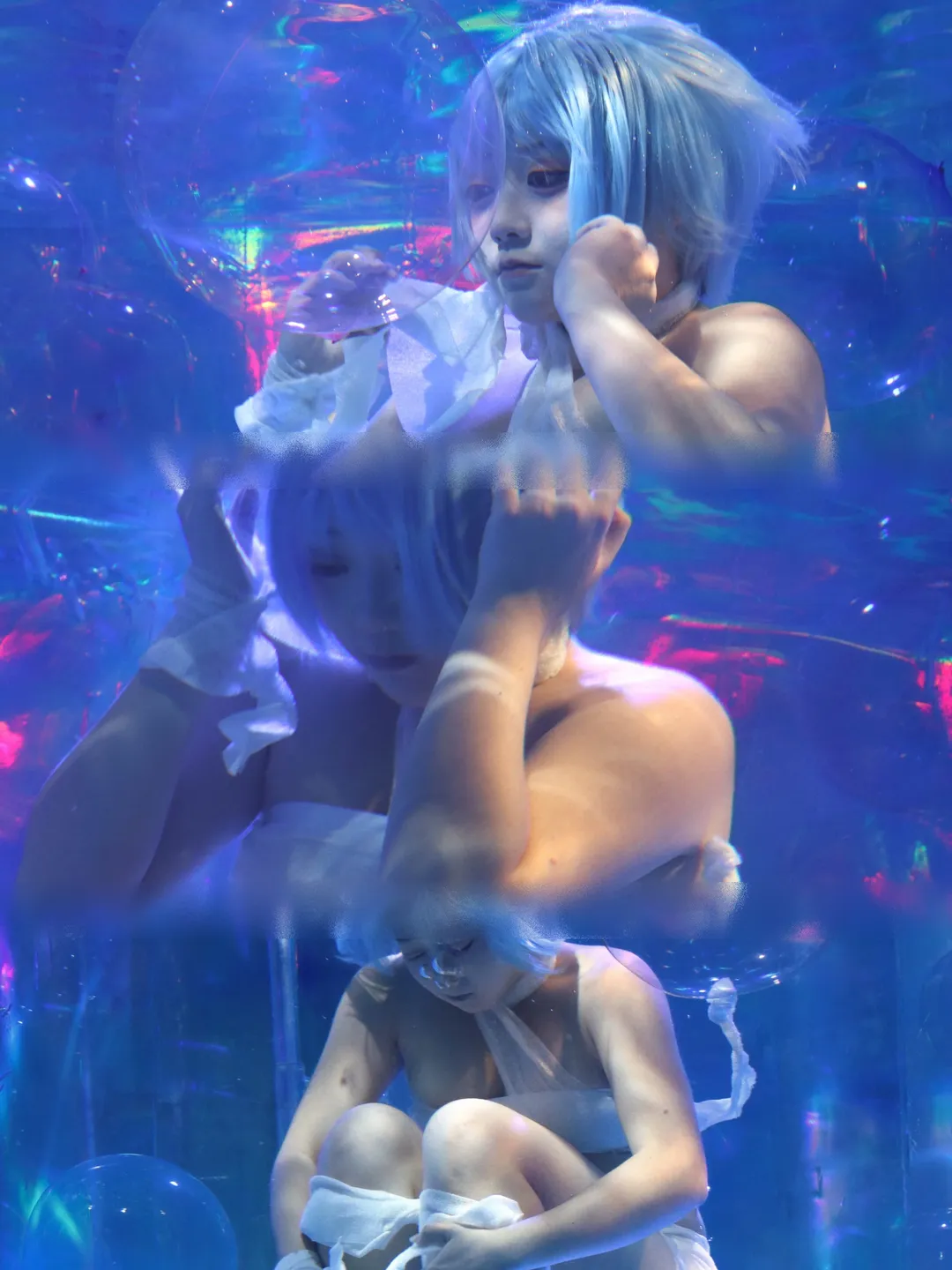 Rei Ayanami cosplay, Neon Genesis Evangelion, Cosplay photography, Anime-style photography, Underwater photography