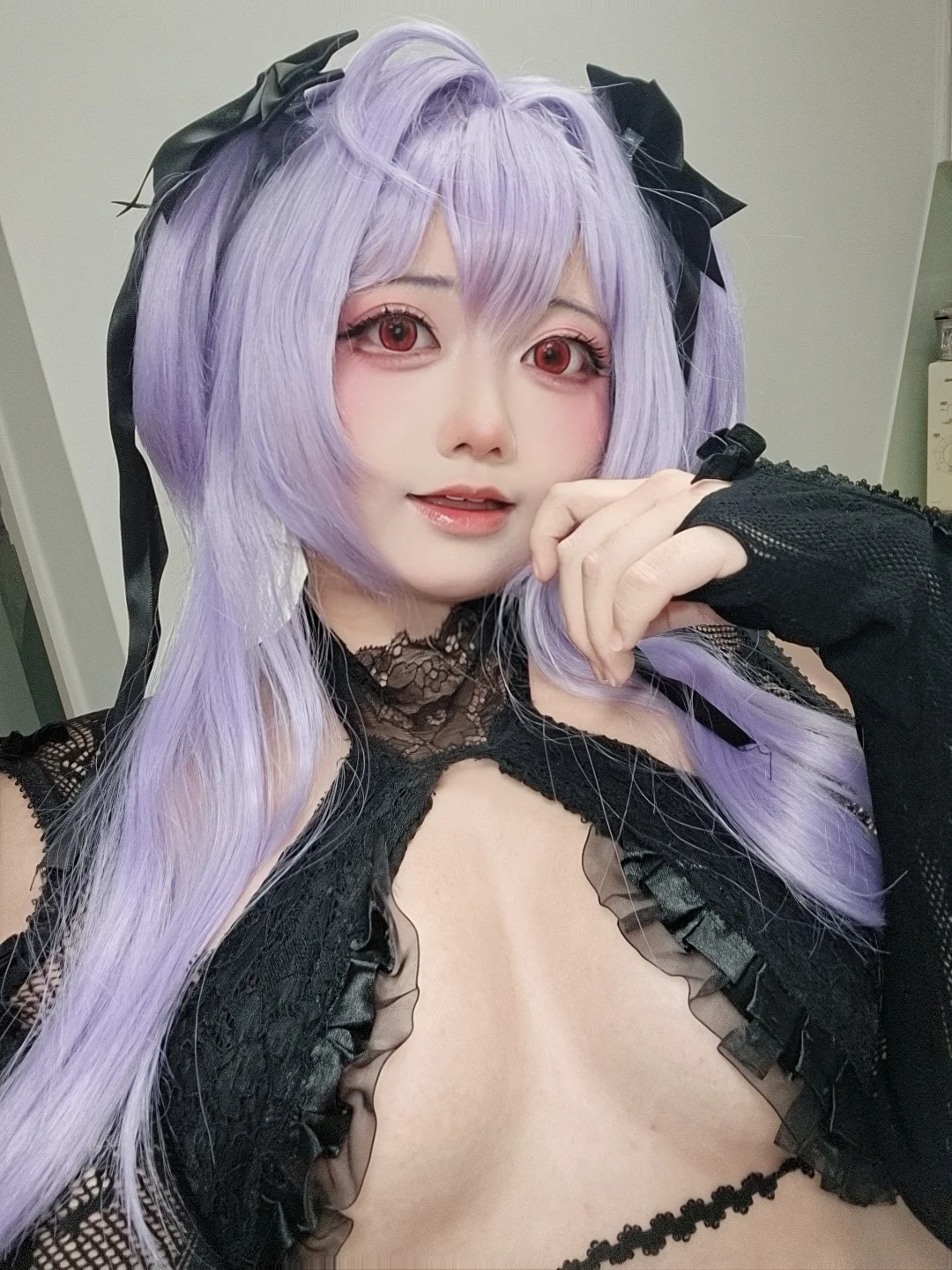 Goddess of Victory: Nikke, Casual cosplay, Liberalio cosplay, Jellyfish cosplay, Purple-haired red-eyed cosplay