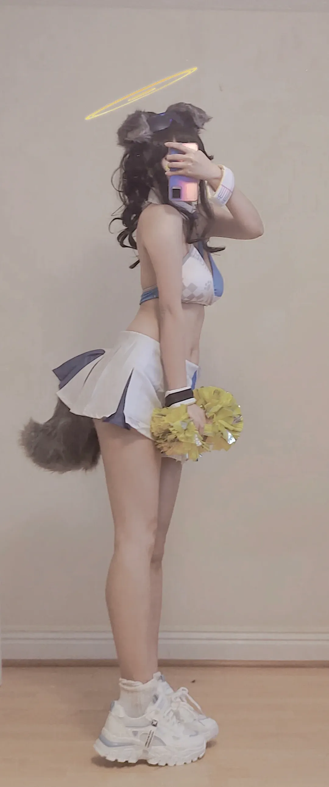 ブルーアーカイブ, スポーツ系コスプレ, 獣耳コスプレ, チアリーダー衣装, 猫塚ヒビキ コスプレ - 5枚目