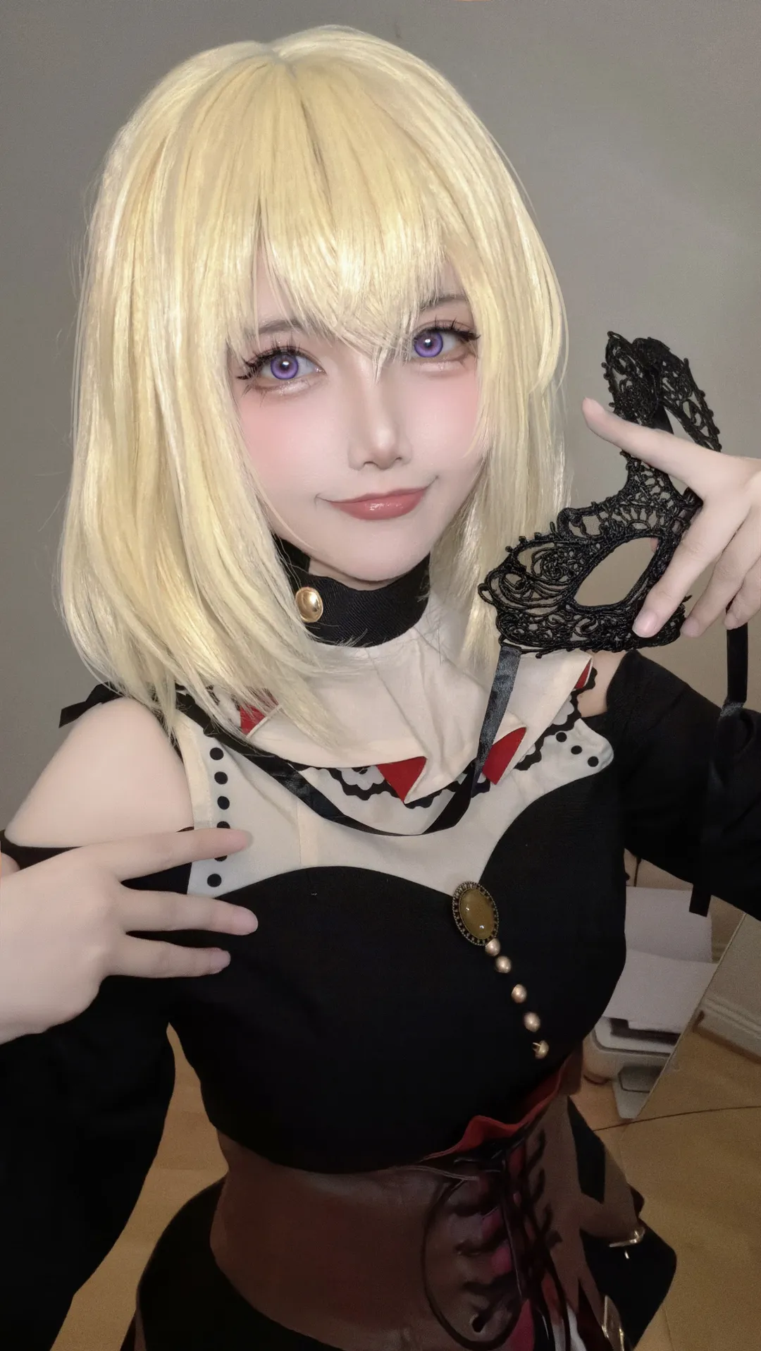 Ave Mujica, 三角初华cos, BanG Dream!, Cosplay日常, 丝袜穿搭 - 第1张