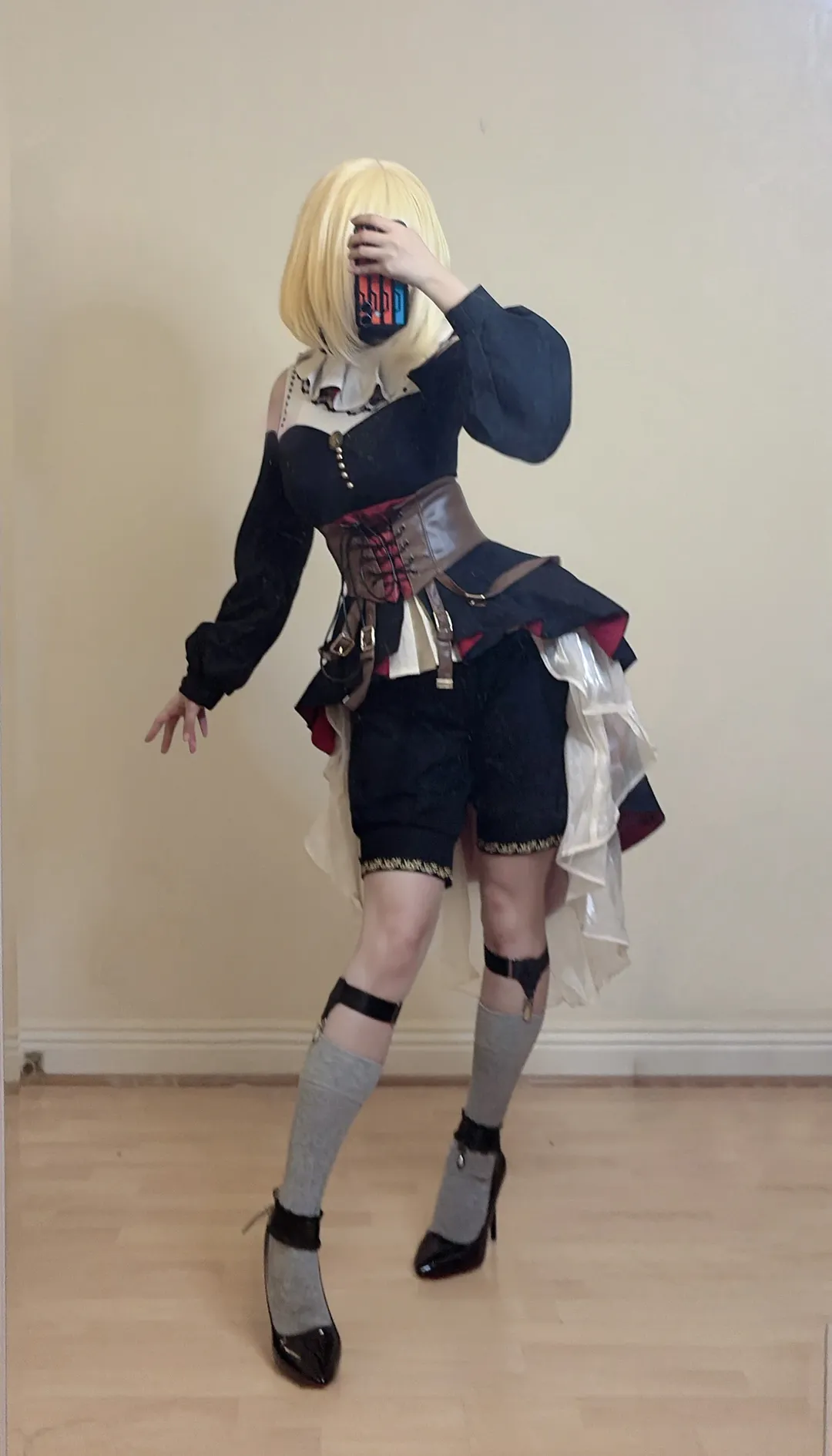 Ave Mujica, 三角初华cos, BanG Dream!, Cosplay日常, 丝袜穿搭 - 第2张