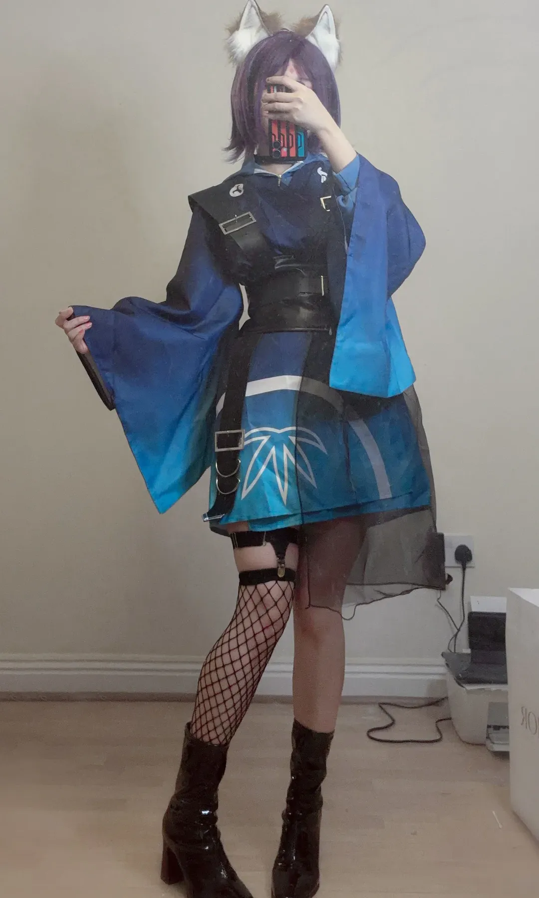 二次元cosplay, 超时空辉夜姬, 兽耳娘, 酒寄彩叶cos, C服穿搭