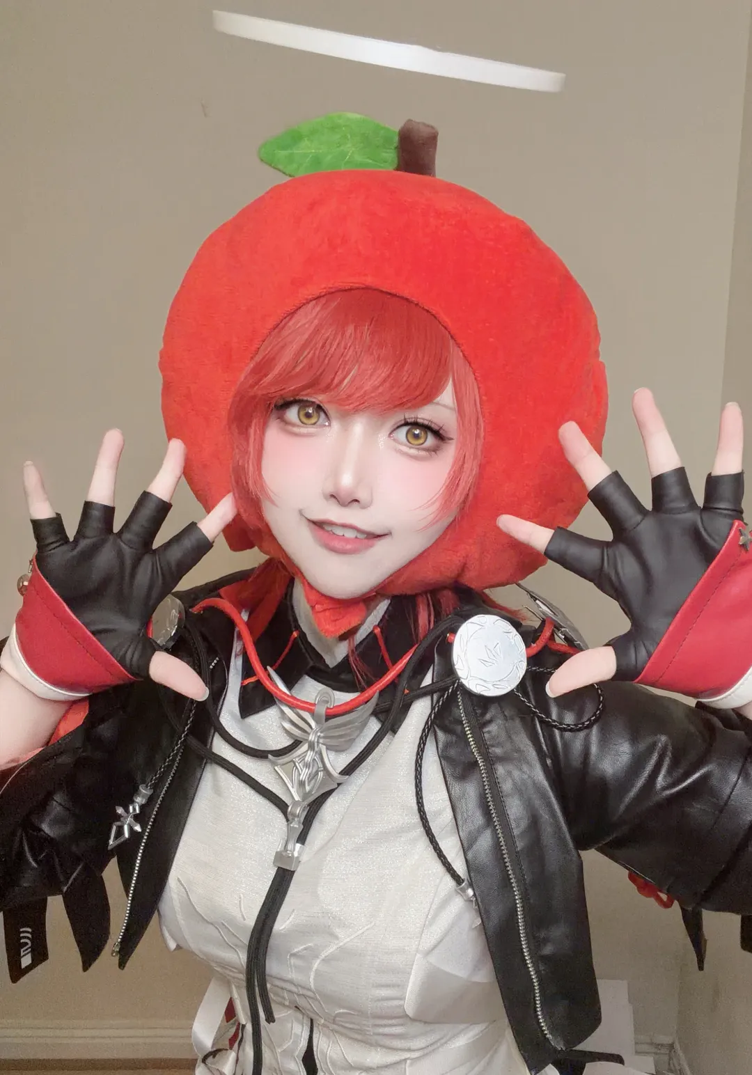 cosplay, 明日方舟, 新约能天使cos, 红发, 白丝袜 - 第1张