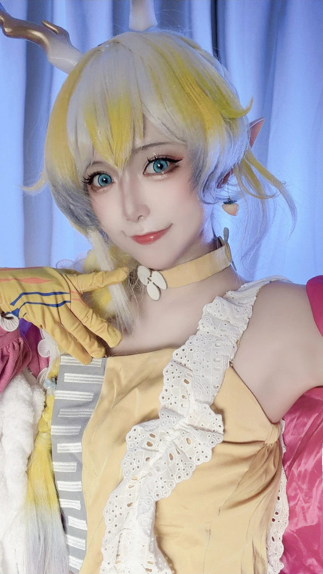 二次元撮影, シュウ コスプレ, アークナイツ, エルフ耳メイクとスタイリング, 球体関節人形 - 3枚目