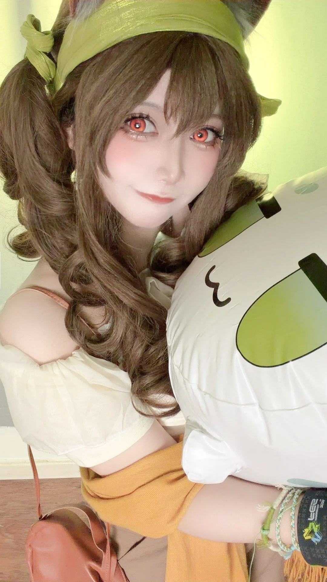明日方舟, cosplay日常, 兽耳娘, 安洁莉娜cos, 腿环穿搭 - 第2张