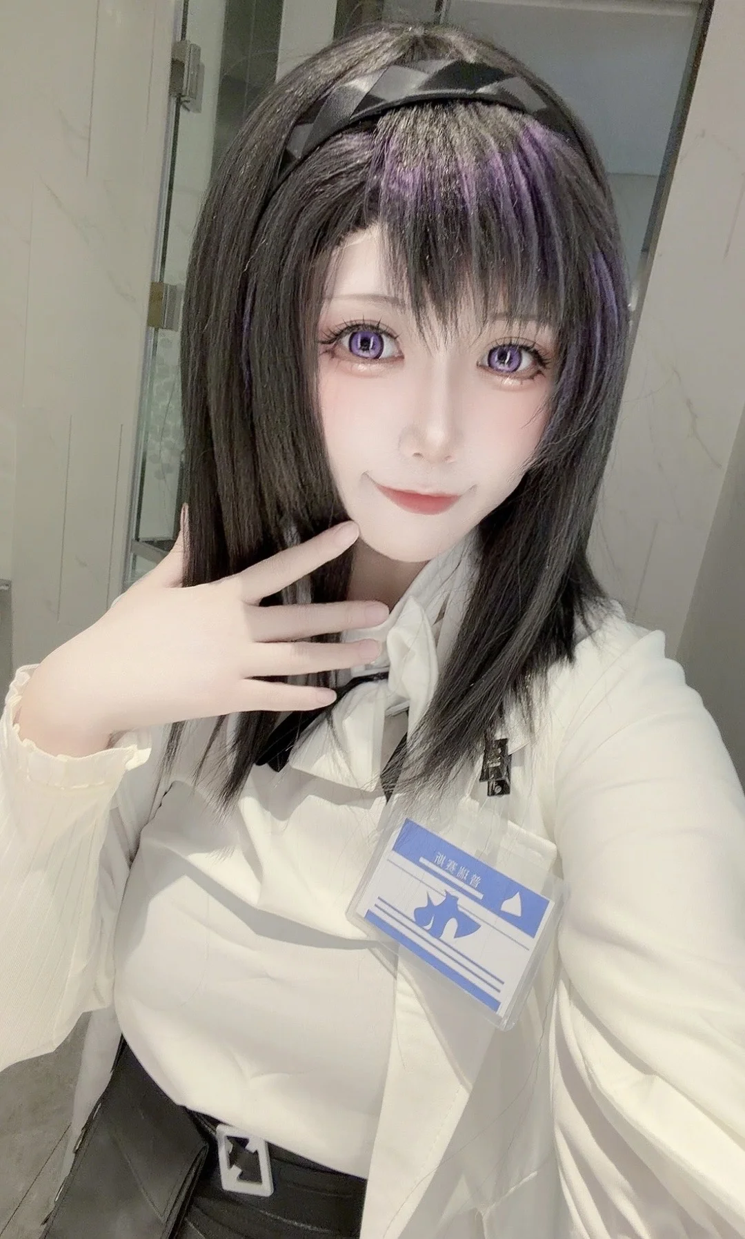 アークナイツ, アニメイベントの日常, プリーステス コスプレ, 黒ストッキングコスプレ, CPG08 - 2枚目