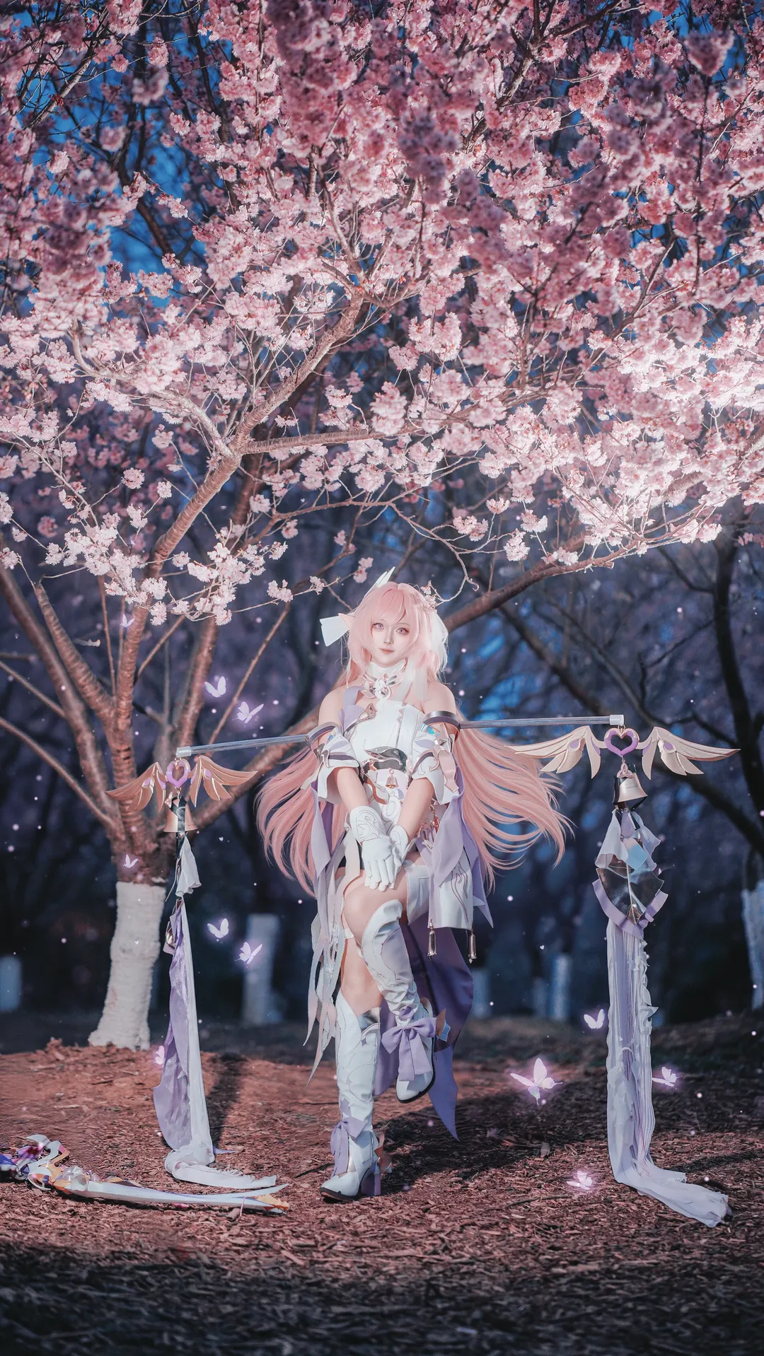 爱莉希雅cos, 崩坏3, 二次元cosplay, 夜樱, 梦幻少女风 - 第2张